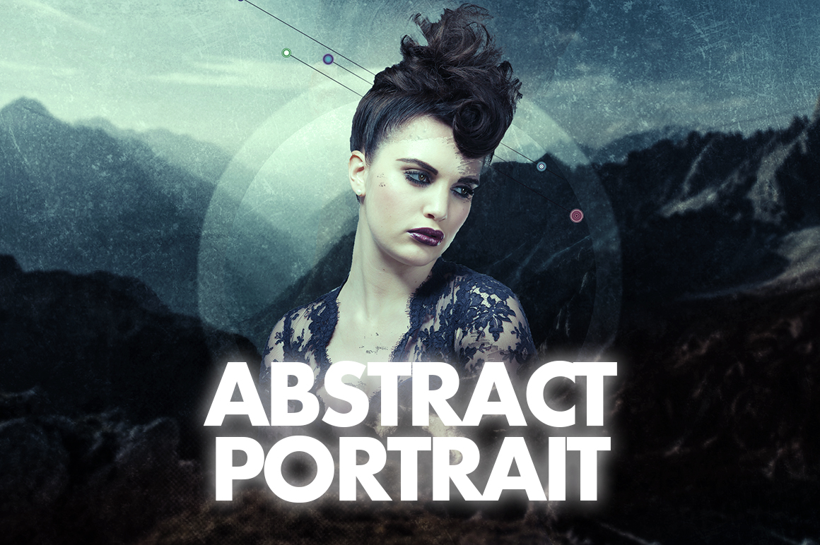 abstract portrait photoshop action