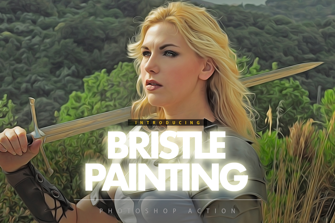 bristle painting photoshop action