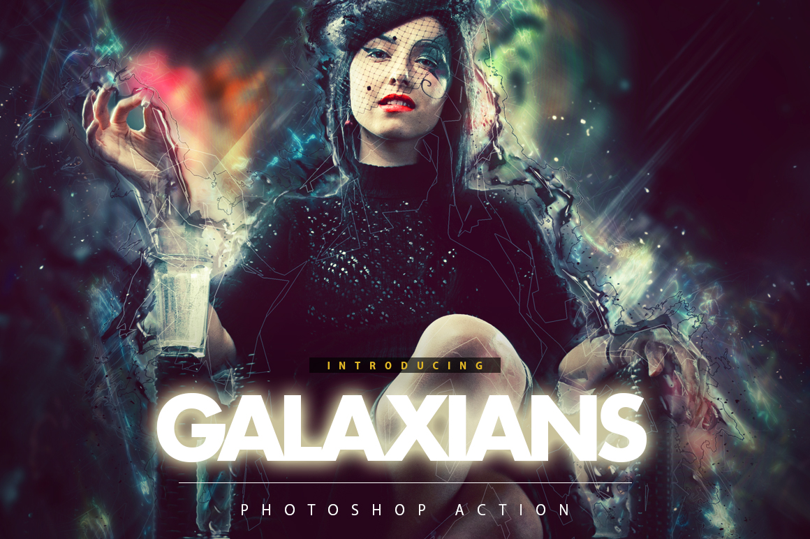 galaxian photoshop action