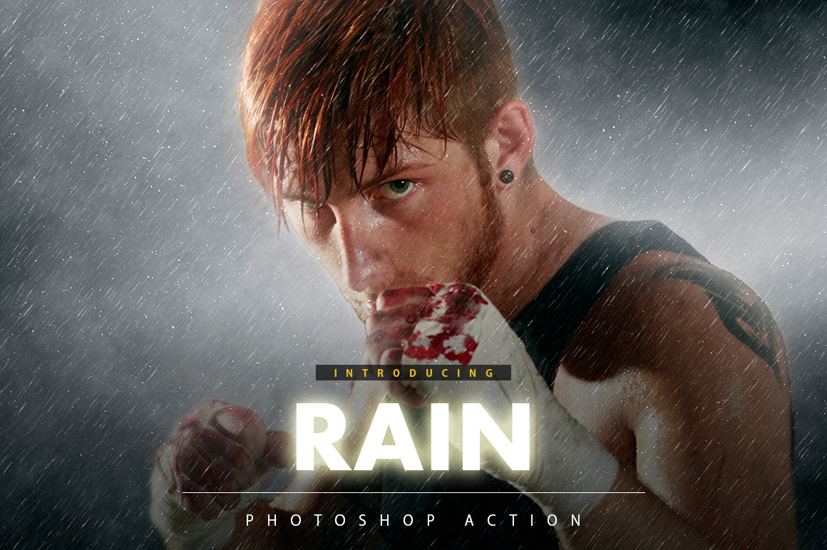 rain photoshop action