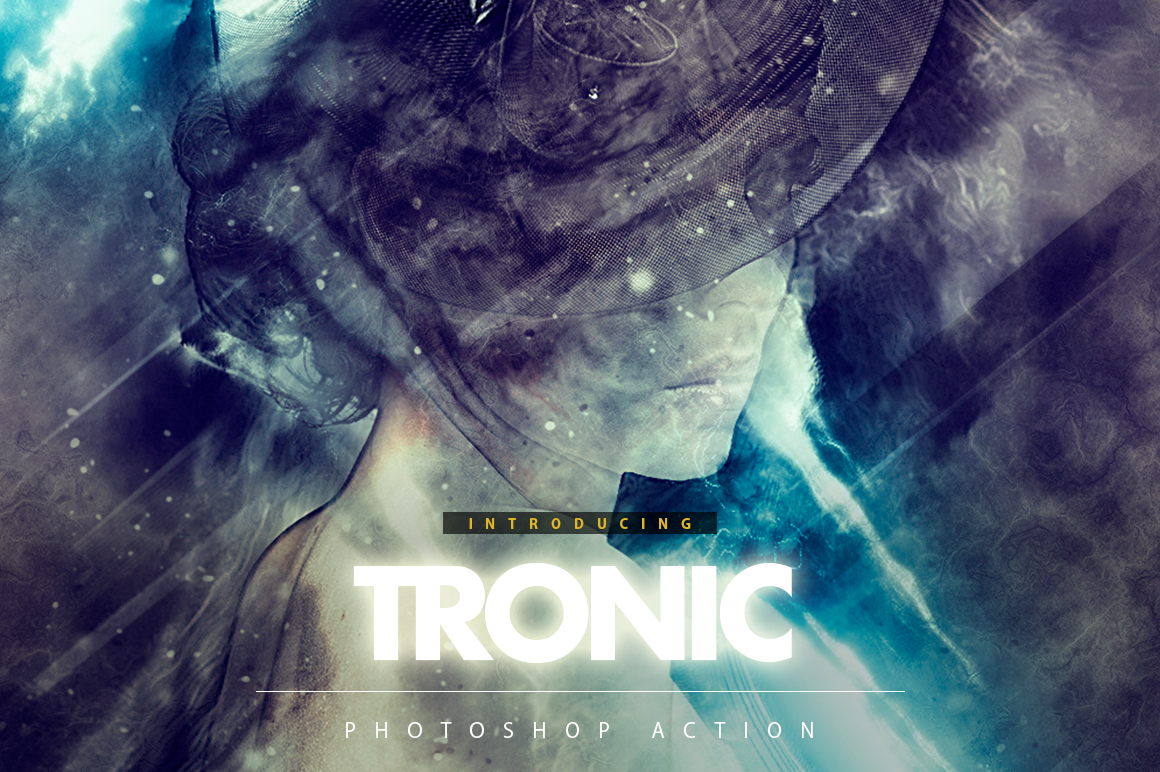 tronic photoshop action